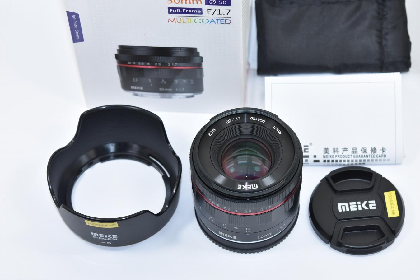 MEIKE 50mm F1.7 MC 【元箱付一式 ソニーEマウントレンズ フルサイズ対応】
