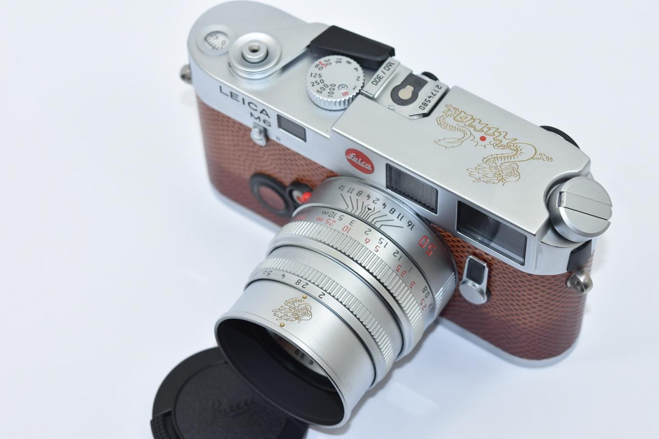 【コレクション向け 希 少】 LEICA M6 GOLD DRAGON EDITION SUMMICRON-M 50/2 Set 【ギャランティカード、専用木箱付】