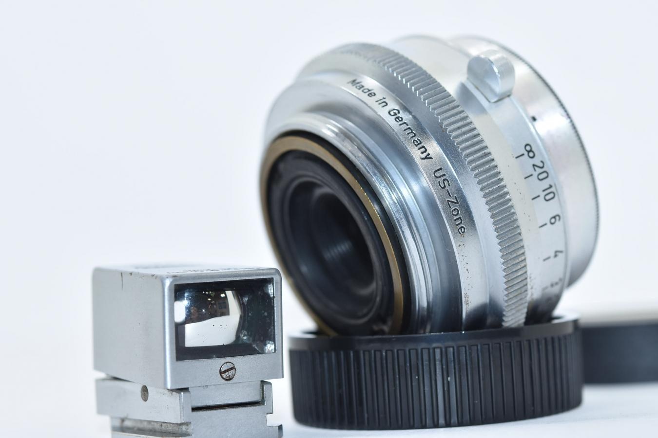 【希 少】 Steinheil Munchen Orthostigmat 35mm F4.5 VL 純正ファインダー付 【Made in Germany US-Zone(占領下ドイツ)刻印あり】