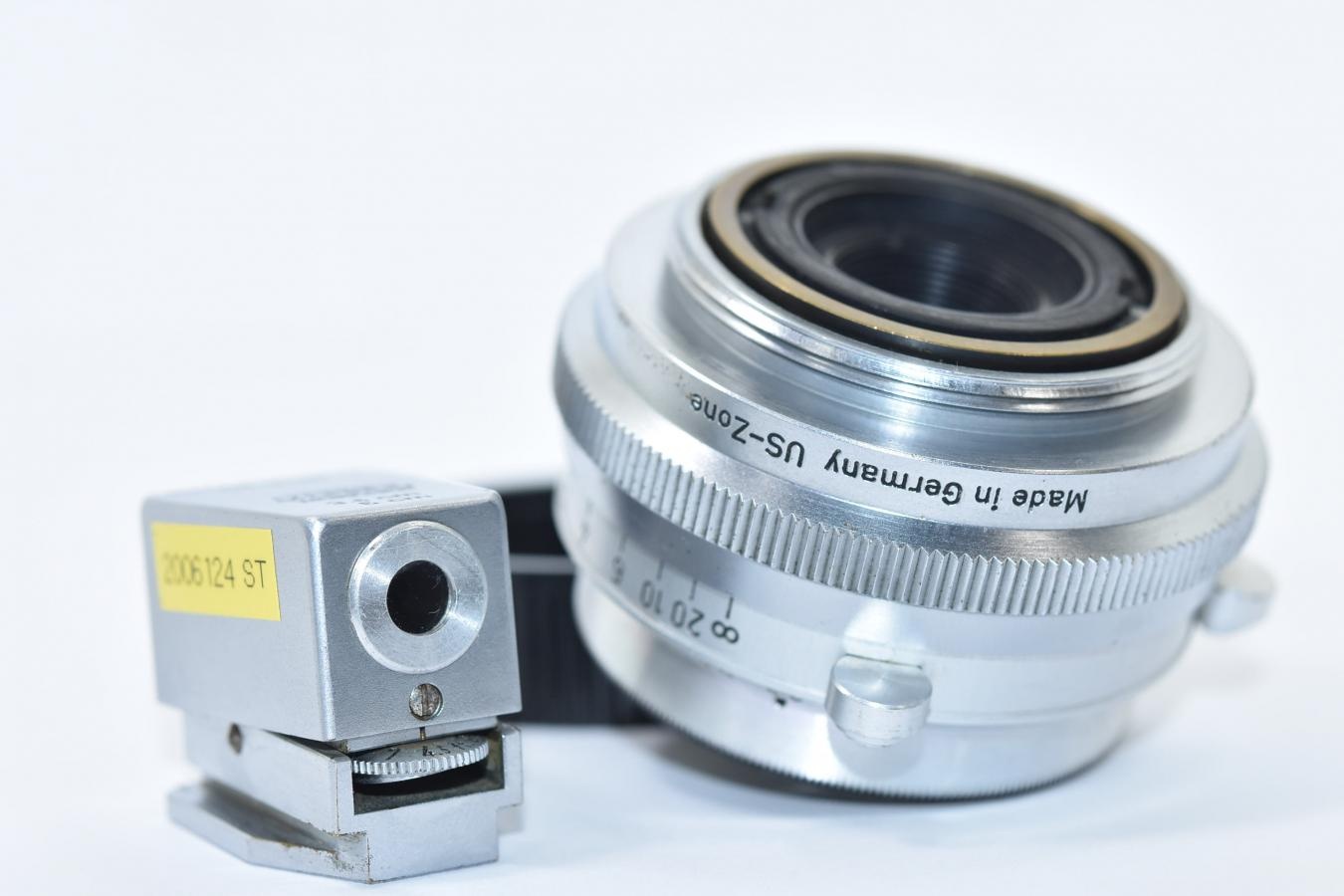 【希 少】 Steinheil Munchen Orthostigmat 35mm F4.5 VL 純正ファインダー付 【Made in Germany US-Zone(占領下ドイツ)刻印あり】