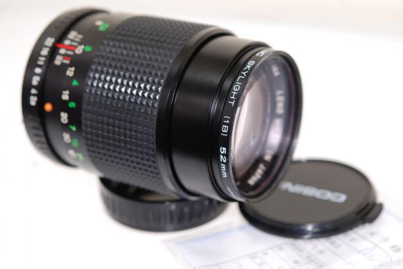 COSINA MC COSINON-T 135mm F2.8 OH済 ケンコー製52mmMCスカイライトフィルター付 【ペンタックスKマウントレンズ】  