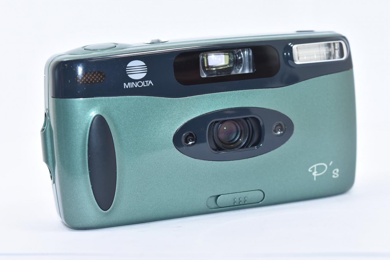 【希 少】 MINOLTA P's グリーン 【パノラマ専用カメラ 純正ケース、ストラップ付】
