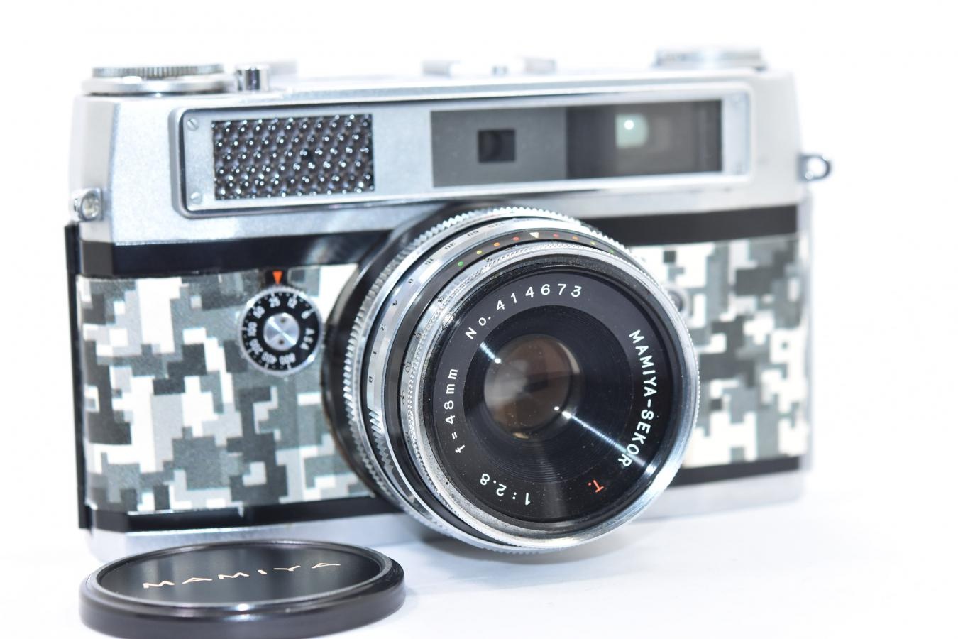 【リメイクカメラ】 MAMIYA 35 ルビー モルト交換済 【MAMIYA-SEKOR T 48/1.8レンズ搭載】