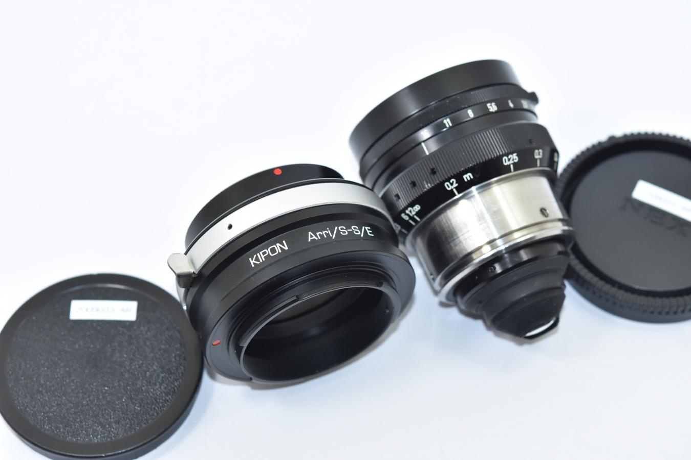 【希 少】Carl Zeiss Distagon 8mm F2 ARRIFLEX STD【KIPON製アリフレックス→ソニーEマウント変換アダプター付】
