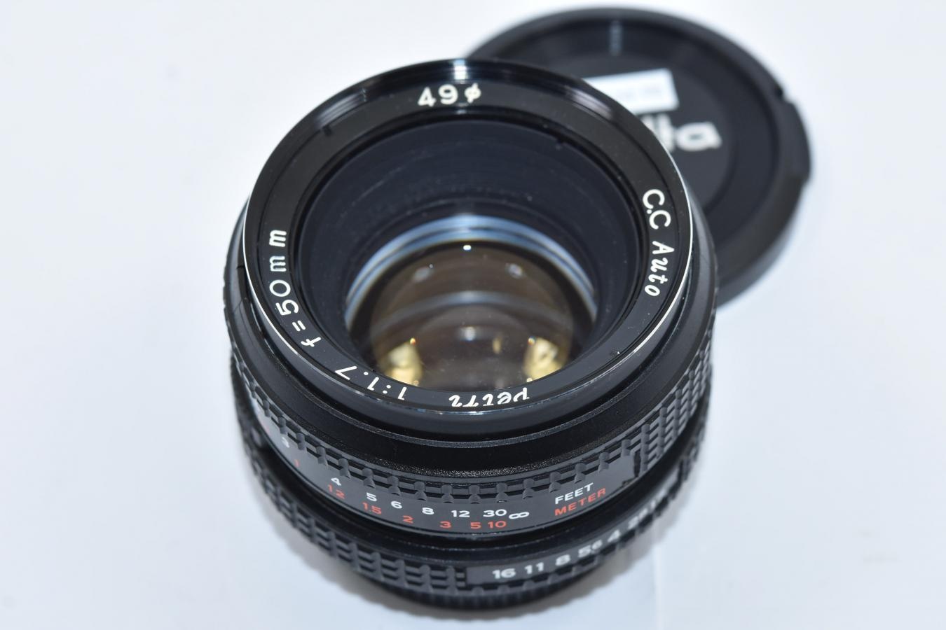 【希 少】Petri C.C Auto 50mm F1.7 【カメラ女子に絶大な人気のオールドレンズ M42マウントレンズ】