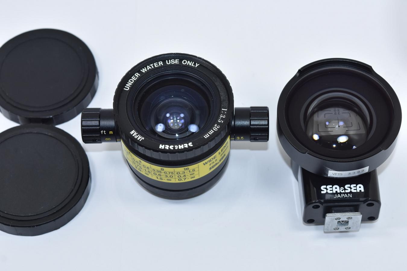 【B級特価品】 SEA&SEA 20mm F3.5 専用ファインダー付 【NIKONOS用レンズ】
