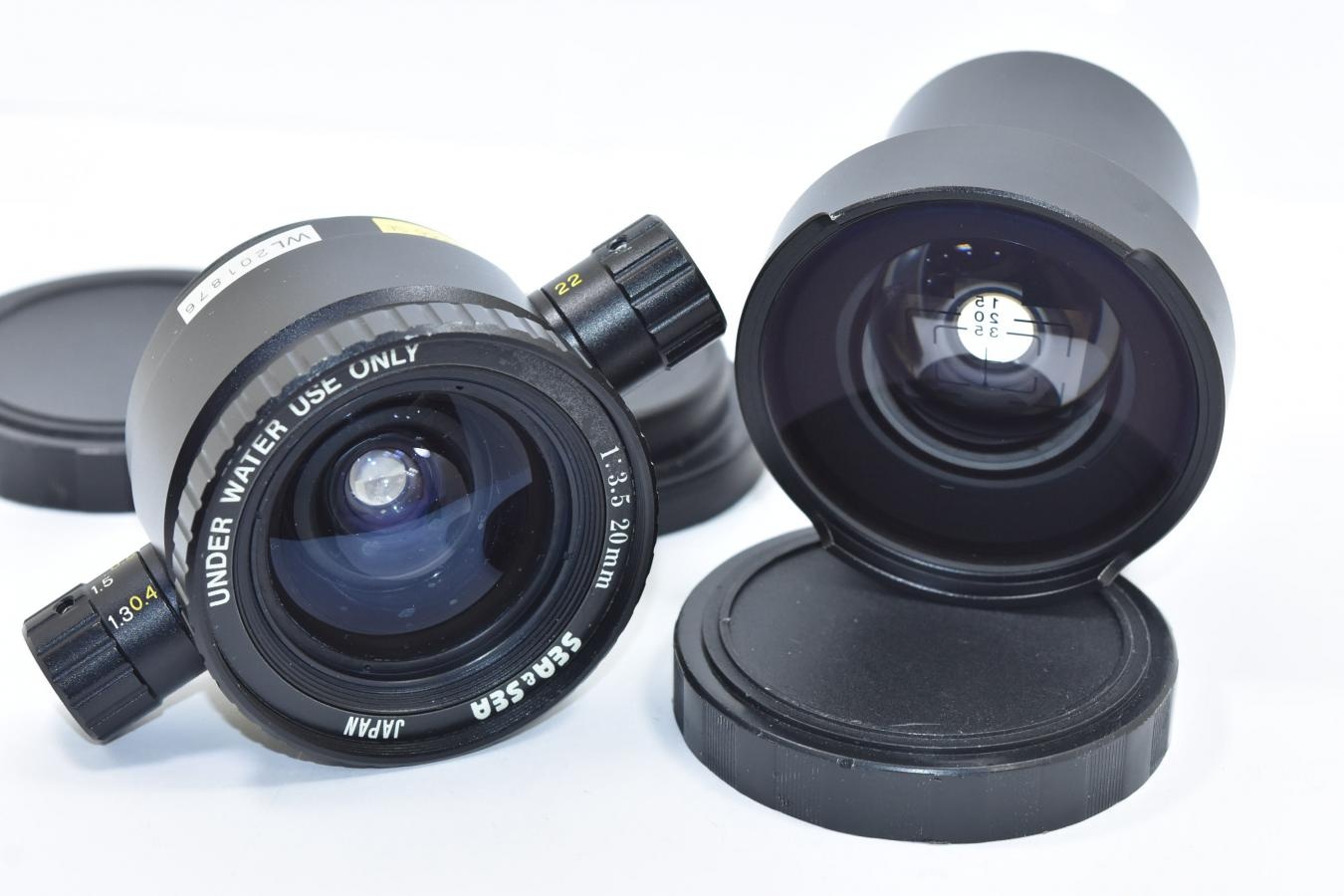【B級特価品】 SEA&SEA 20mm F3.5 専用ファインダー付 【NIKONOS用レンズ】