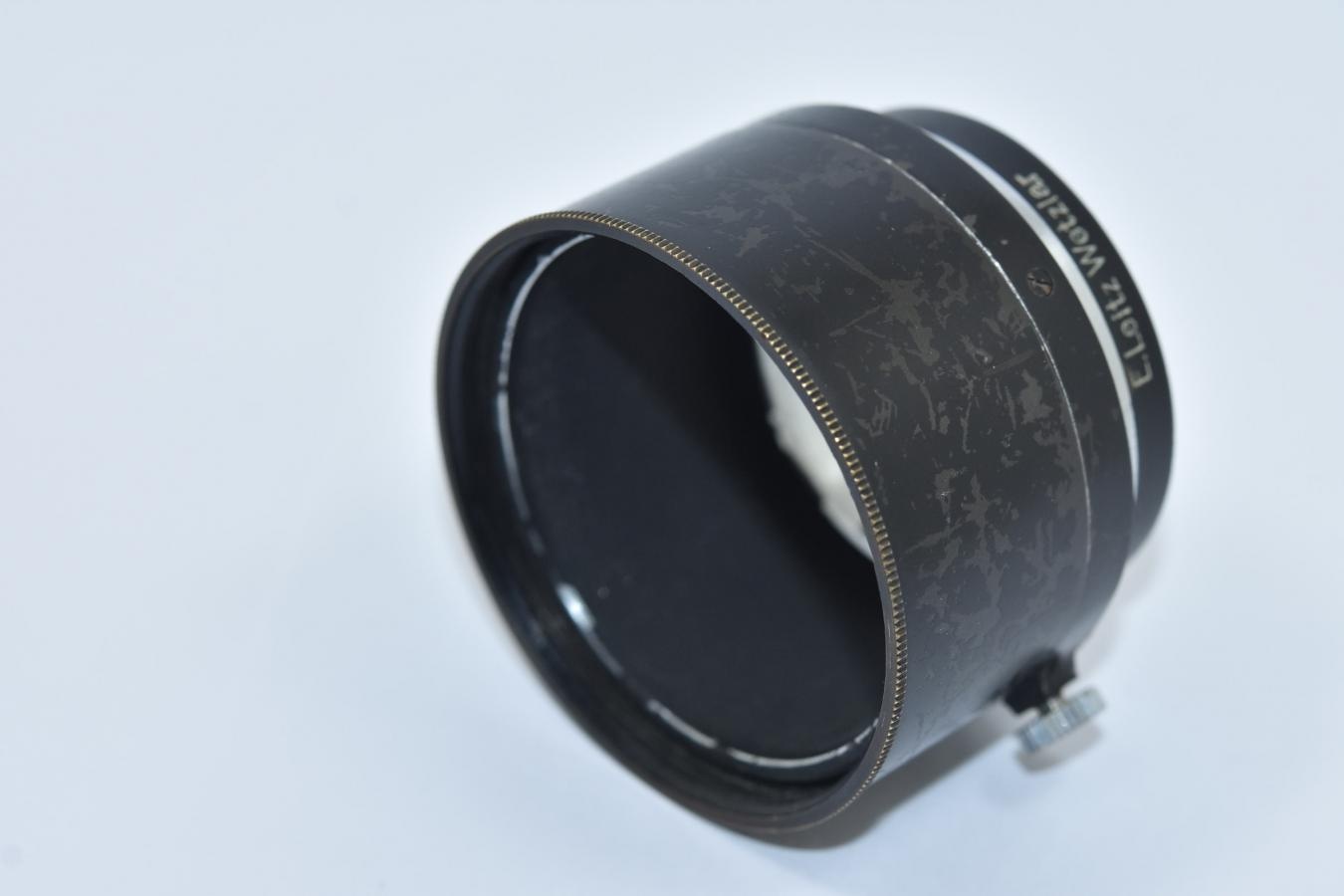 LEICA FIKUS ブラッククローム 【Elmar 5cm-13.5cm ズームフード E.Leitz Wetzlar 刻印】