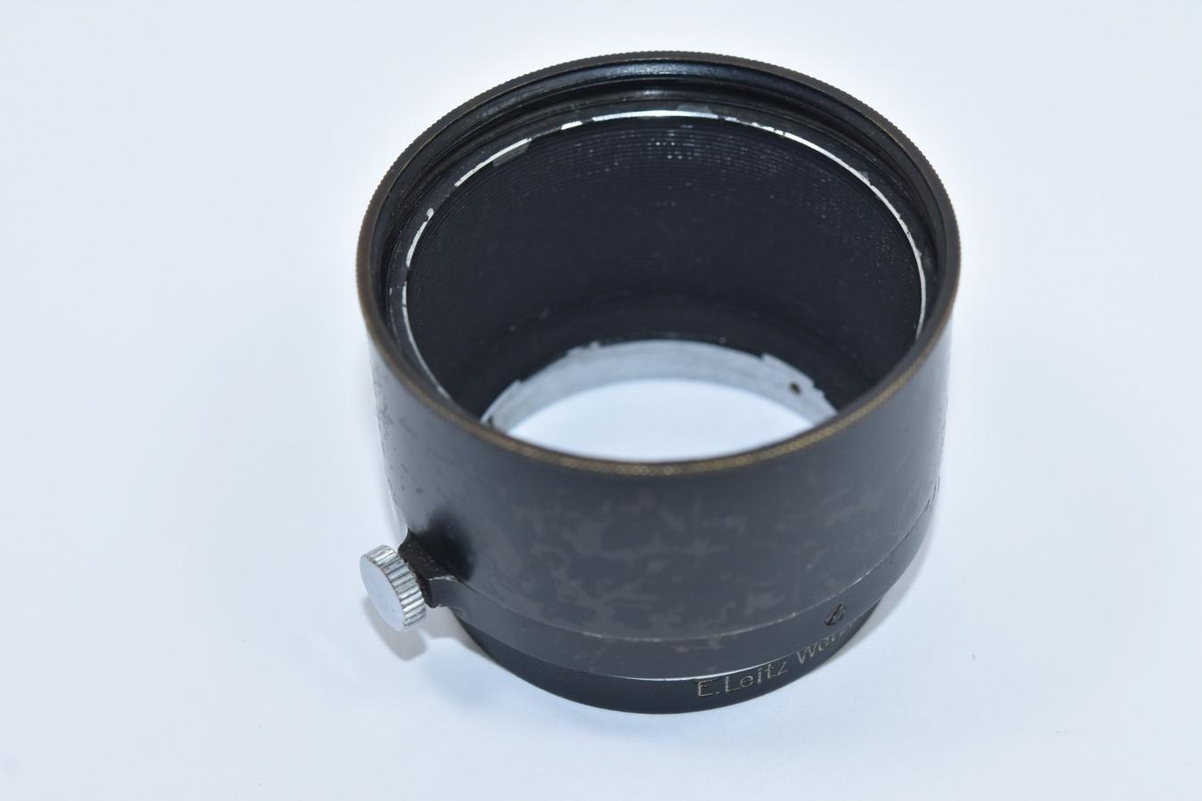 LEICA FIKUS ブラッククローム 【Elmar 5cm-13.5cm ズームフード E.Leitz Wetzlar 刻印】