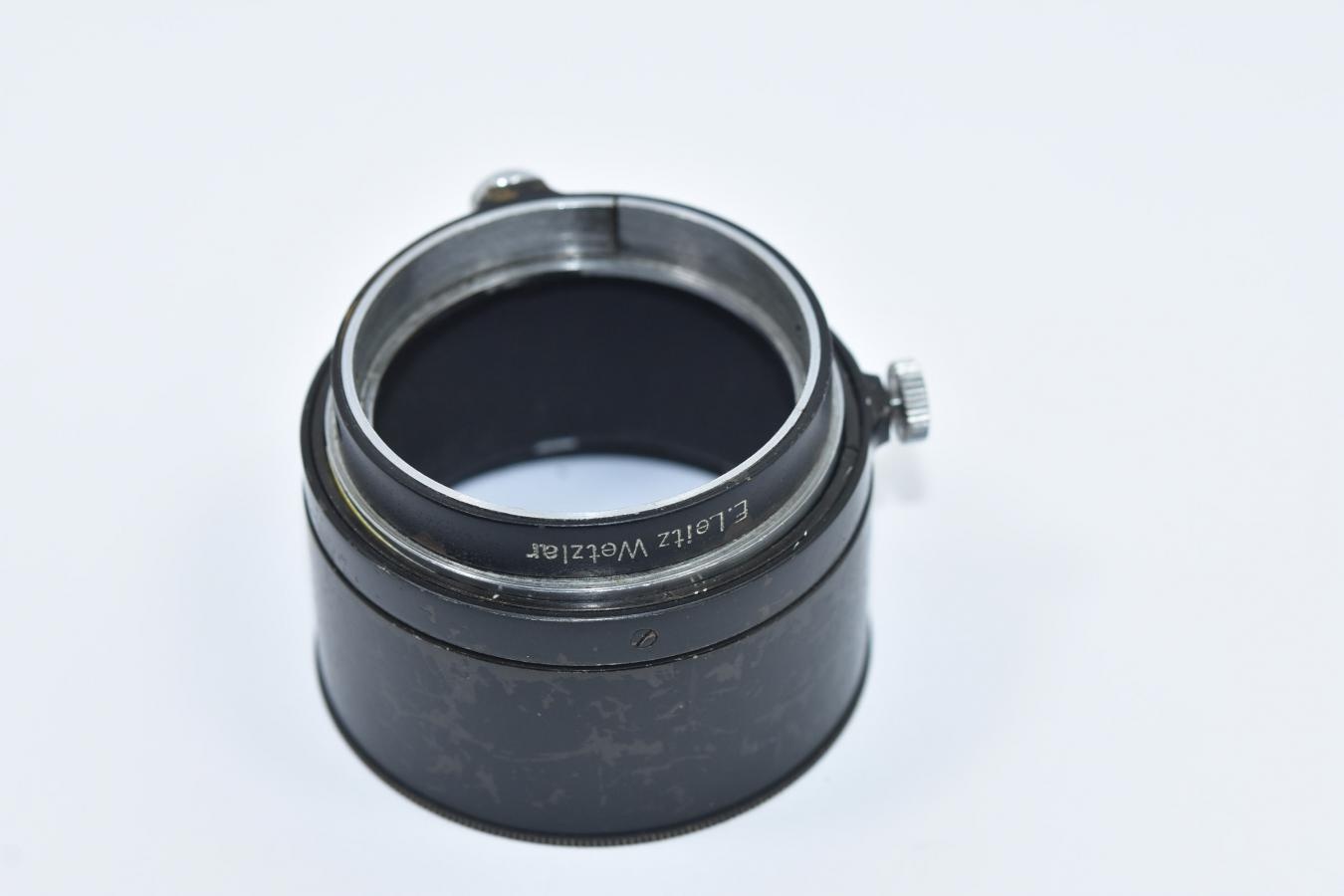 LEICA FIKUS ブラッククローム 【Elmar 5cm-13.5cm ズームフード E.Leitz Wetzlar 刻印】