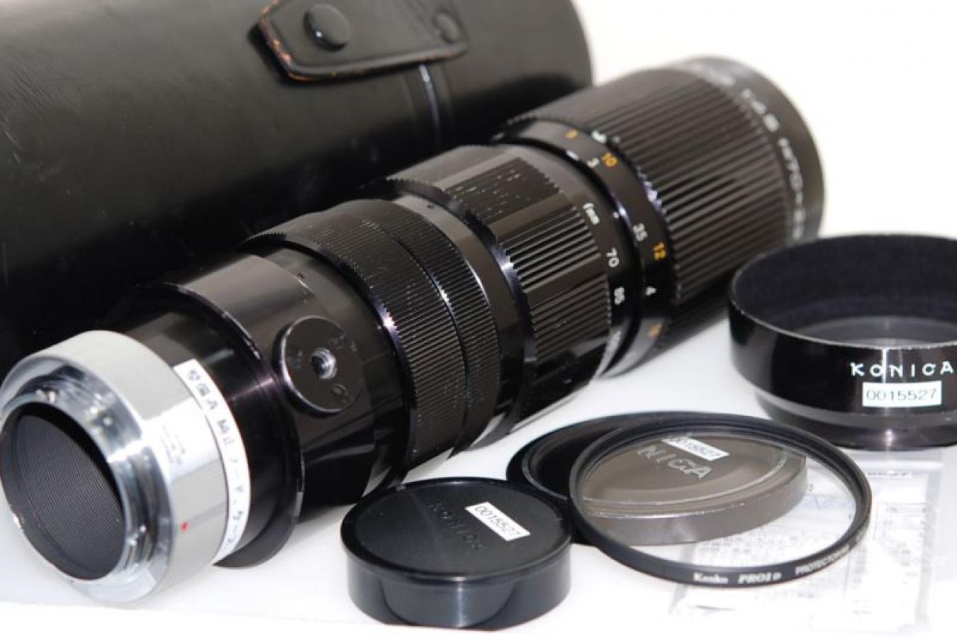 KONICA HEXANON 70-230mm F4.5 【整備済 純正ケース、フード、ケンコー製67mmPRO1DプロテクターWフィルター付】  