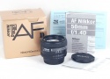 【美品】Nikon/ニコン AF Nikkor 50/1.4 D 新款 ブラック レンズ 外箱付