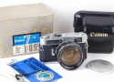 【美品】Canon/キャノン 7 + 50/0.95セット 革ケース、外箱付