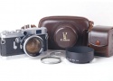 【美品】Canon/キャノン model Vt de luxe 50/1.2 LTM 付き シルバーレンジファインダーカメラ