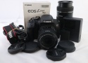 EOS Kiss X9i ブラックボディ  + EF-S 55-250mm F/4-5.6 IS STM + 18-55mm レンズ