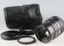 Contax Carl Zeiss Sonnar T* 90mm F/2.8 Black Lens Set for Contax G1 G2 #60972A1