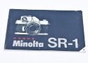 【絶版取説 希 少】Minolta SR-1