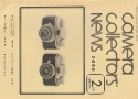 【絶版書籍】CAMERA COLLECTORS NEWS 【2000年2月号 通巻272号】