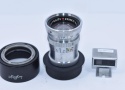 【希 少】Schneider-Kreuzach Tele-Xenar 75mm F3.8 純正フード、ファインダー付 【ROBOT→LEICA Lマウント変換アダプター付】