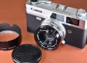 Canon Canonet QL19 純正メタルフード付【 CANON LENS SE 45/1.9 搭載】
