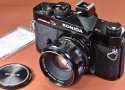 KONICA AUTOREFLEX T3 ブラック HEXANON AR 52/1.8付 【ボディモルト交換済 レンズ整備済 純正アクセサリーシュー付】