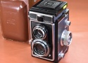 【希 少】ZEISS IKON IKOFLEX Favorit 純正本革ケース付 【Carl Zeiss Tessar 75/3.5 レンズ搭載】