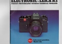 【絶版カタログ 希 少】LEICA R3 ELECTRONIC