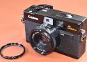 Canon A35 Datelux モルト交換済 通称:キャノンナイター 【CANON LENS 40/2.8 レンズ搭載】