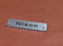 【希 少】Nikon 銘板 Nikon F用【元カメラのきむらカリスマ修理職人 田口由明氏所有放出!!】