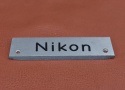 【希 少】Nikon 銘板 Nikon F用【元カメラのきむらカリスマ修理職人 田口由明氏所有放出!!】