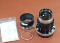 【希 少】Canon 100mm F3.5 整備済 純正フィルター、フード付 【Canon FOCUSING ADAPTER R-8付】