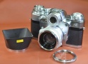 Contarex Bullseye  Carl Zeiss Planar 50/2付 【純正フード、フィルター付】※キレイな物をお探しの方必見!!自信ありの逸品!!