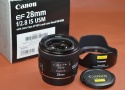 Canon EF 28mm F2.8 IS USM 元箱付一式【キレイな物をお探しの方必見!!自信ありの逸品!!】