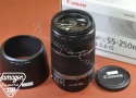 Canon EF-S 55-250mm F4-5.6 IS 【元箱付一式】※キレイな物をお探しの方必見!!自信ありの逸品!!
