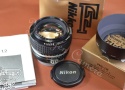 Nikon Ai-S NIKKOR 50mm F1.2 元箱付一式 【純正メタルフードHS-12付】 ※キレイな物をお探しの方必見!!自信ありの逸品!!