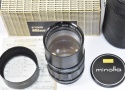 【コレクション向け】 MINOLTA AUTO TELE ROKKOR-PF 135mm F2.8 【純正フード、ケース、元箱付】