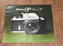 【絶版カタログ 希 少】 Nikon F Photomic T カタログ 【Nikon F 販売当時のオリジナル物】