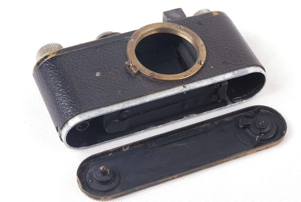 【並品】Leica/ライカ I C型 Elmar 50/3.5レンズ付き L39マウント ブラックペイントボディー1930年産