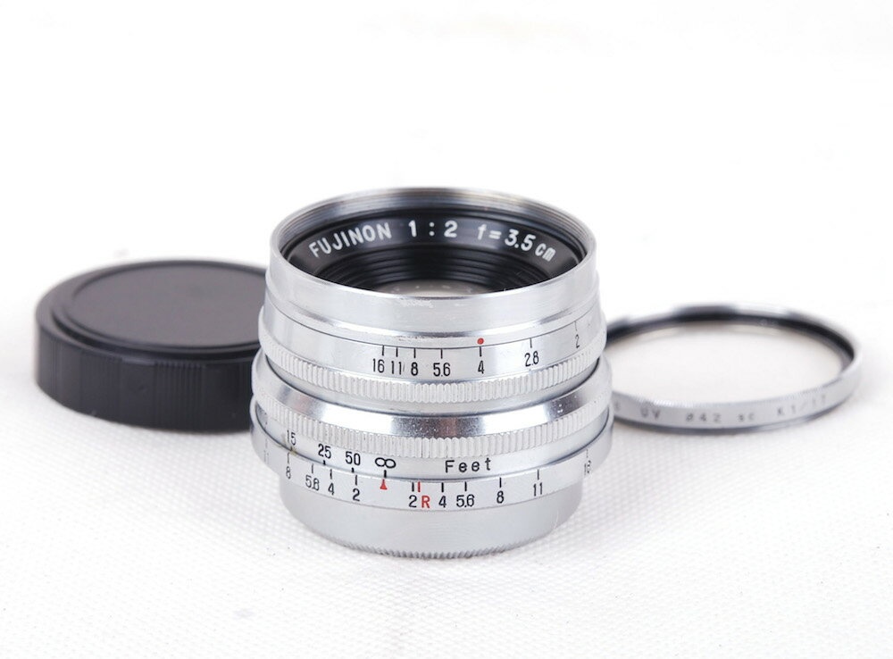 【美品】Fujinon/富士フィルム 35/2 LTM Leica/ライカ L39マウント シルバー レンズ