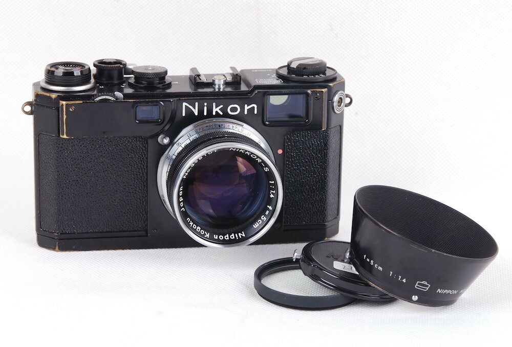 【美品】NIKON/ニコン S2 + Nikkor-S 50/1.4レンズ 初期 ブラックペイント