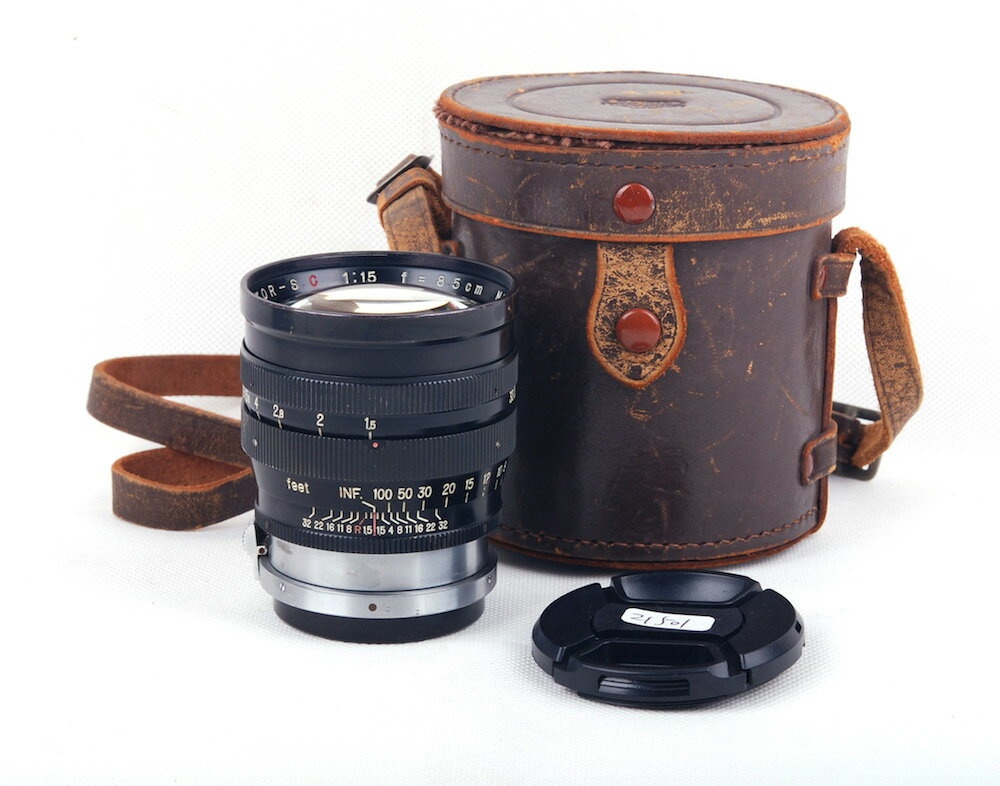 【美品】Nikon/ニコンNippon Kogaku/日本光学 Nikkor-S.C 85/1.5 ブラックペイント RF Sマウント
