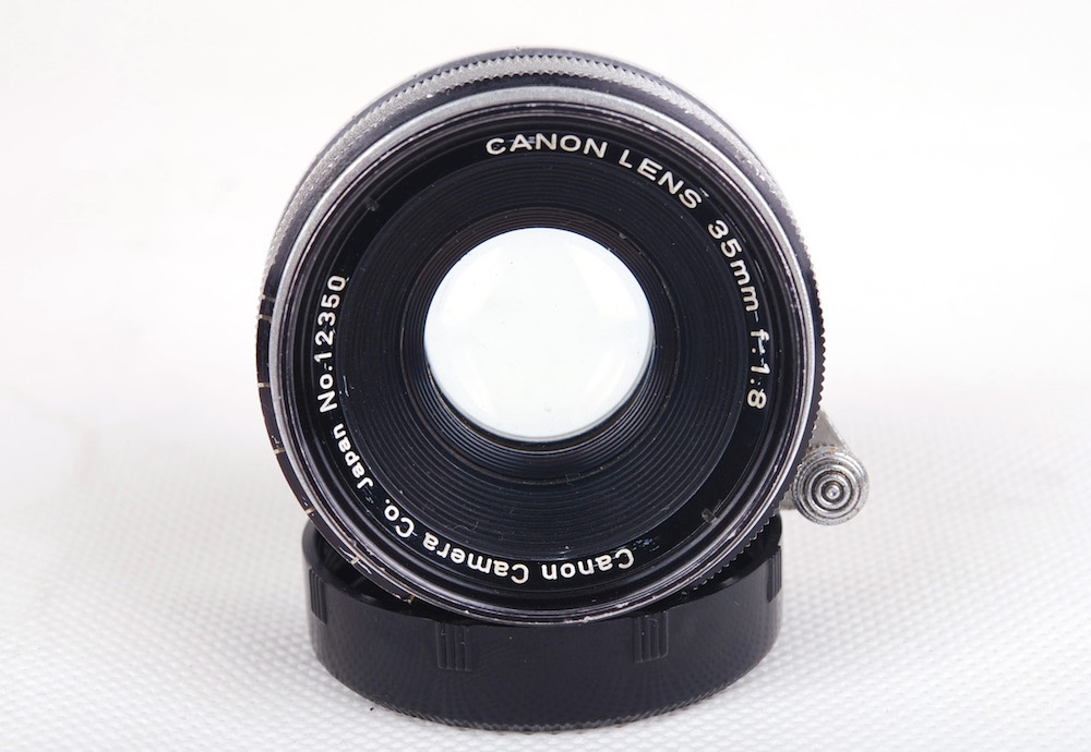 【美品】Canon/キャノンコールドコーディング 35/1.8 LTM Leica/ライカ L39マウント フィルター付