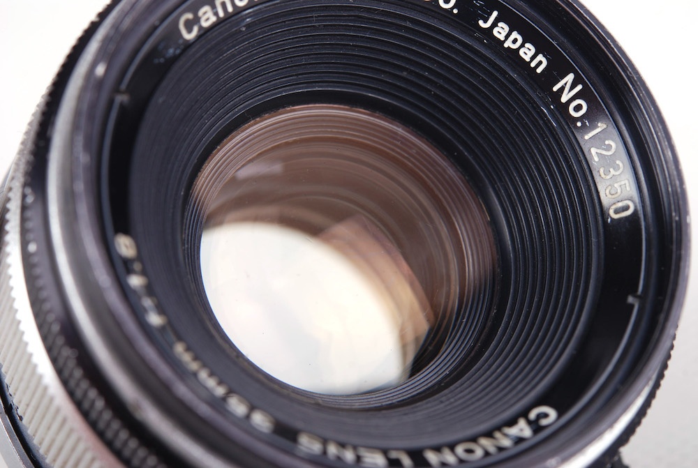 【美品】Canon/キャノンコールドコーディング 35/1.8 LTM Leica/ライカ L39マウント フィルター付