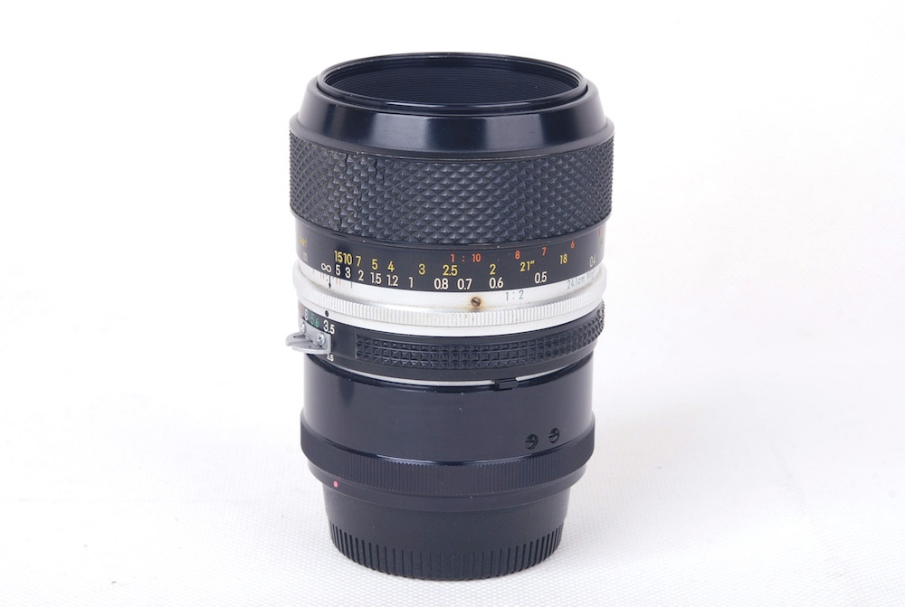 【美品】NIKON/ニコン Micro-Nikkor-P Auto 55/3.5 初期1:1マクロレンズ 原産M2クロースアップ リングNON-AI付