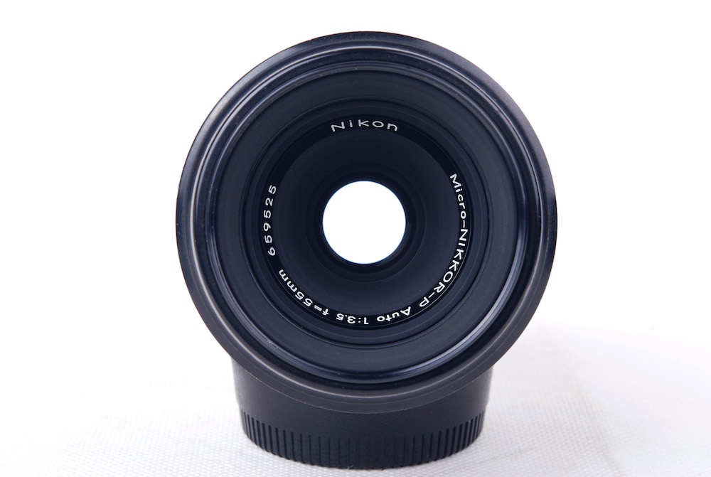 【美品】NIKON/ニコン Micro-Nikkor-P Auto 55/3.5 初期1:1マクロレンズ 原産M2クロースアップ リングNON-AI付