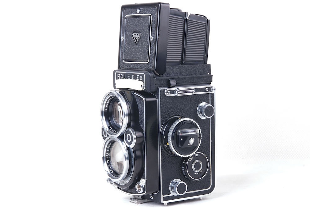 【美品】Rolleiflex/ローライ 2.8F opton PL 80/2.8(特別Planar) レンズ付き ブラック