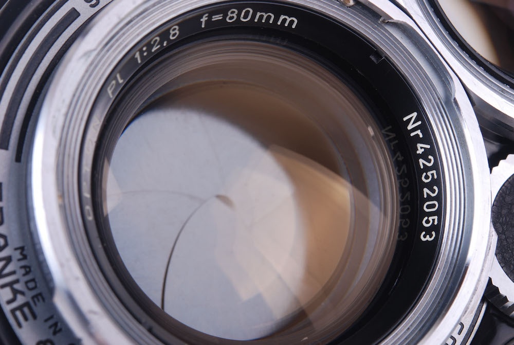 【美品】Rolleiflex/ローライ 2.8F opton PL 80/2.8(特別Planar) レンズ付き ブラック