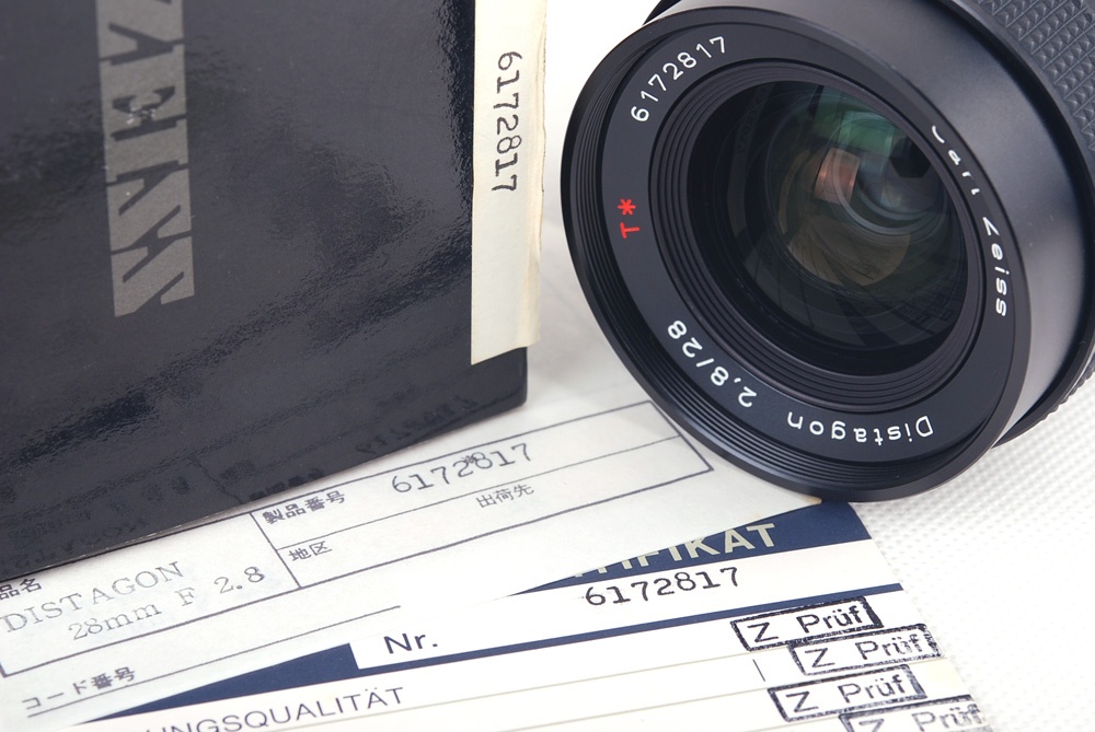 【美品】Contax/コンタックス Distagon 28/2.8 T* AEJ YCマウント日産レンズフルセット
