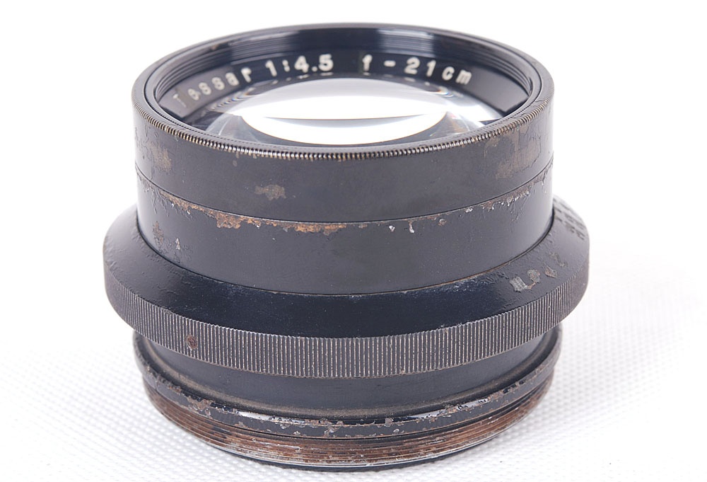 【並品】カール・ツァイス/Carl Zeiss Jena Tessar 210/4.5 大判レンズ