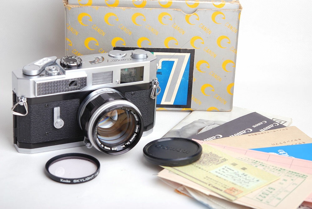 【美品】Canon/キャノン 7 50/1.4 LTM Leica L39 ライカマウントレンズ付